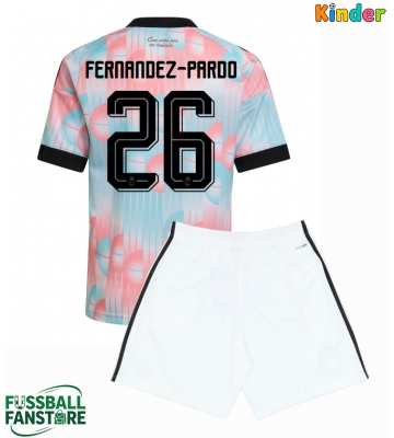 Belgien Matias Fernandez-Pardo #26 Replik Auswärtstrikot Kinder WM 2026 Kurzarm (+ Kurze Hosen)